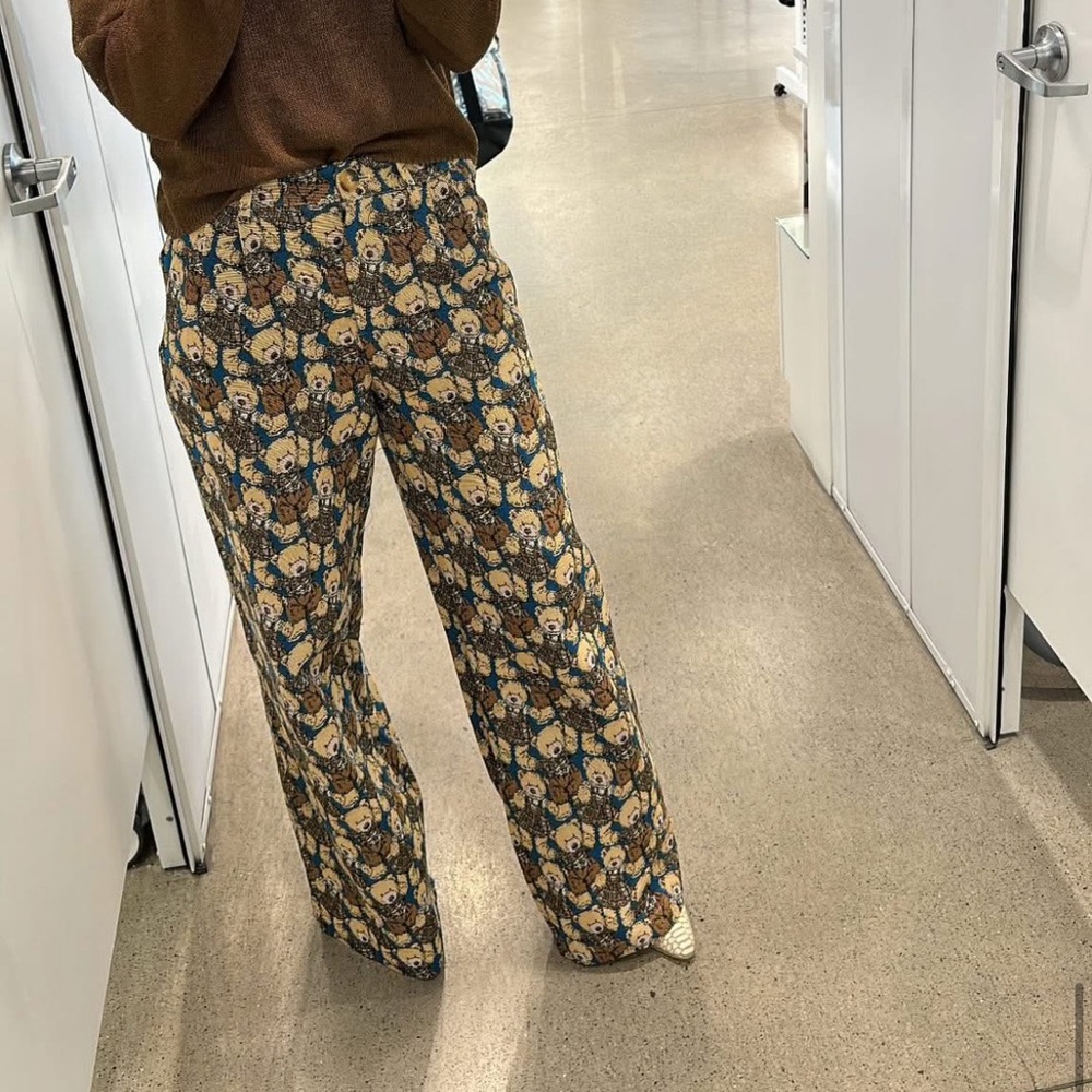Dressed in lala teddy bear jaquared pants